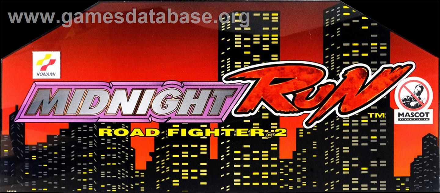 Midnight Run: Road Fighter 2 - Arcade - Artwork - Marquee