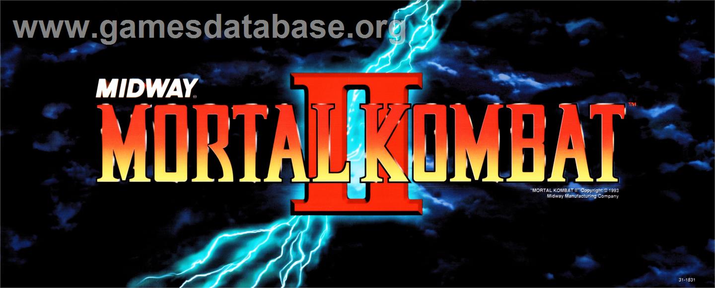 Mortal Kombat II Challenger - Arcade - Artwork - Marquee