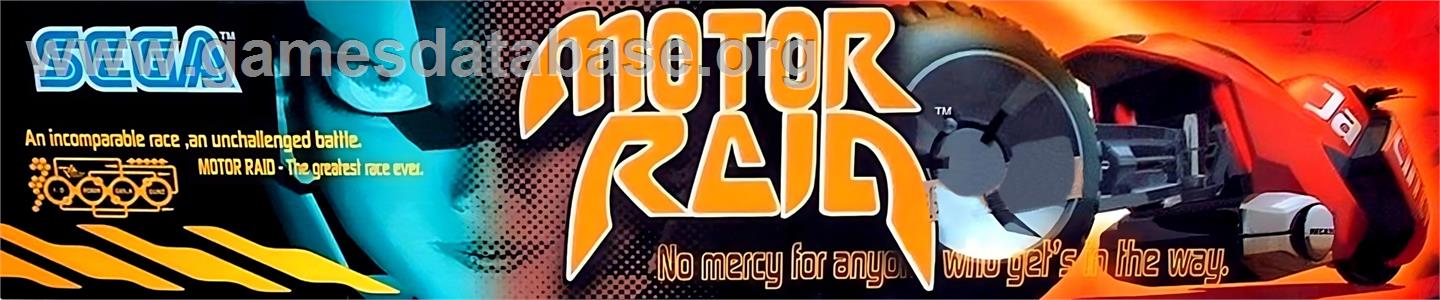 Motor Raid - Arcade - Artwork - Marquee