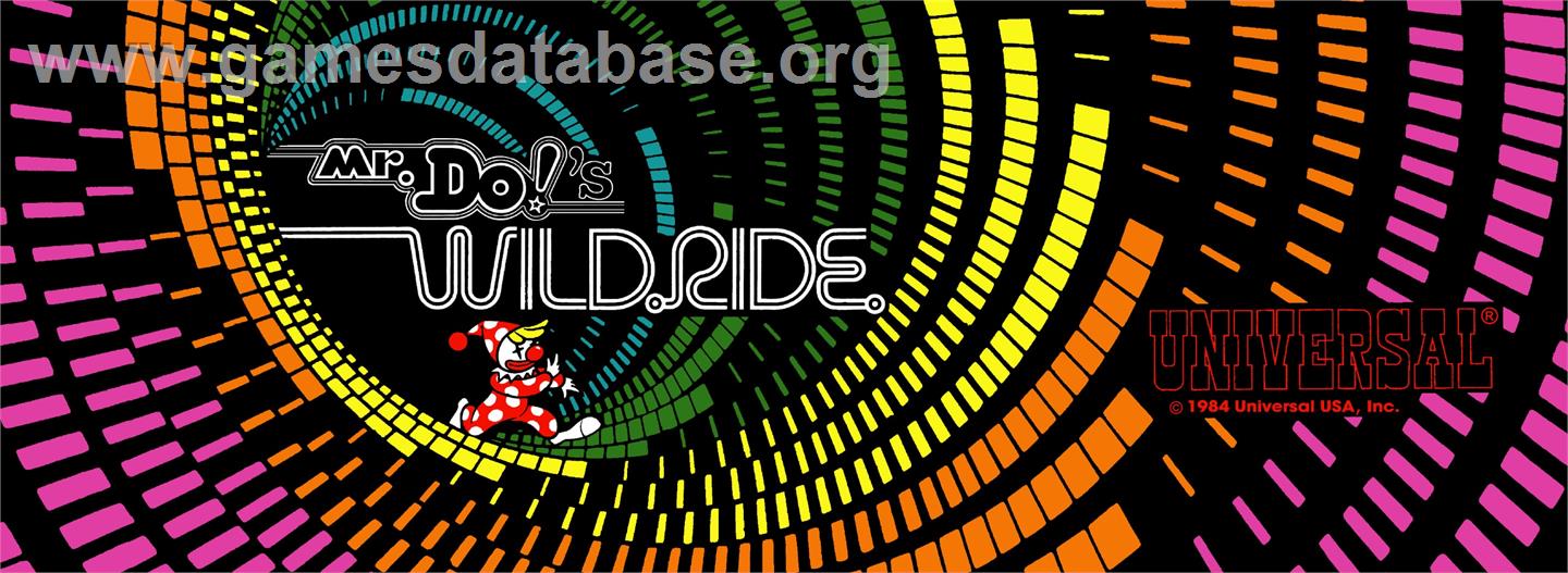 Mr. Do's Wild Ride - Arcade - Artwork - Marquee
