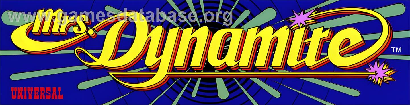 Mrs. Dynamite - Arcade - Artwork - Marquee