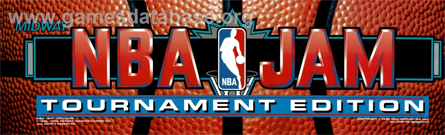 NBA Jam Tournament Edition - Arcade - Artwork - Marquee