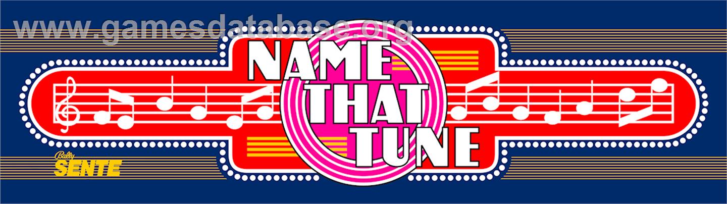 Name That Tune - Arcade - Artwork - Marquee