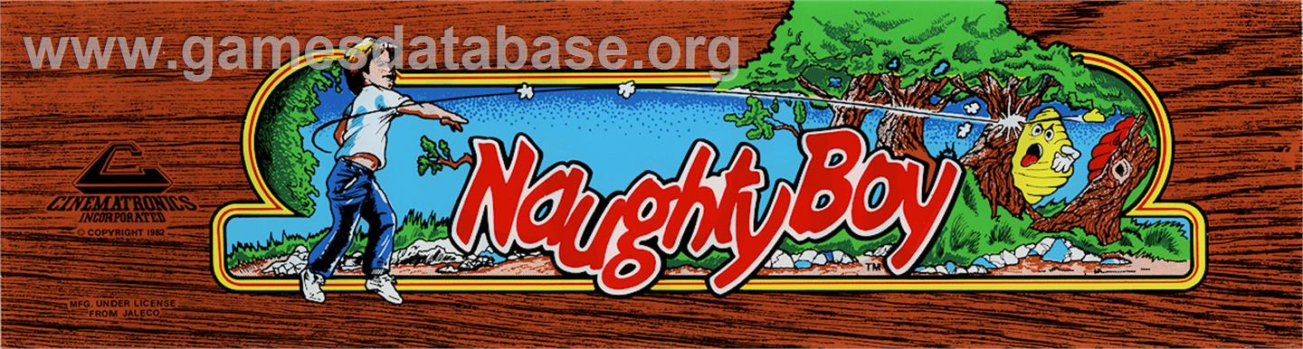Naughty Boy - Arcade - Artwork - Marquee