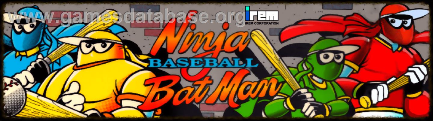 Ninja Baseball Bat Man - Arcade - Artwork - Marquee