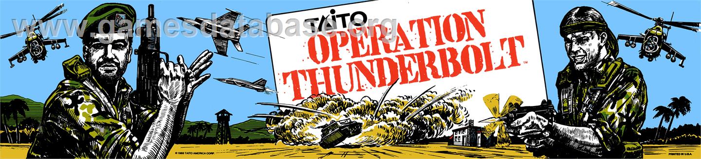 Operation Thunderbolt - Arcade - Artwork - Marquee
