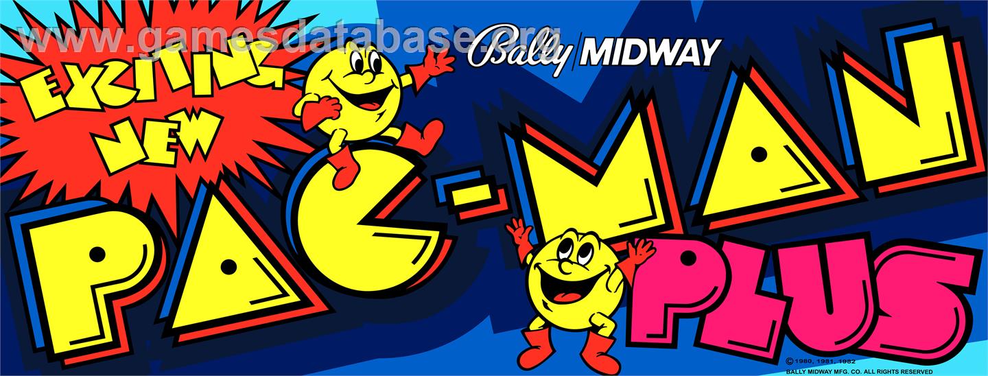 Pac-Man Plus - Arcade - Artwork - Marquee