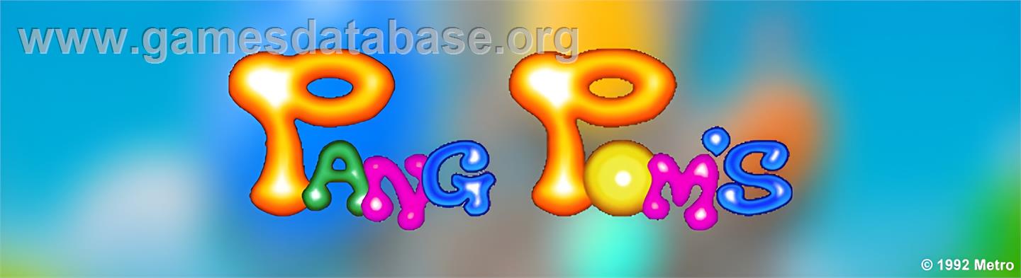 Pang Pom's - Arcade - Artwork - Marquee