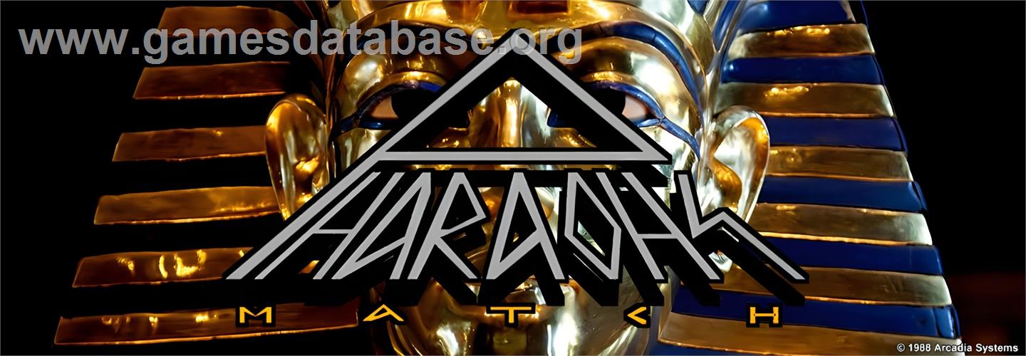 Pharaohs Match - Arcade - Artwork - Marquee