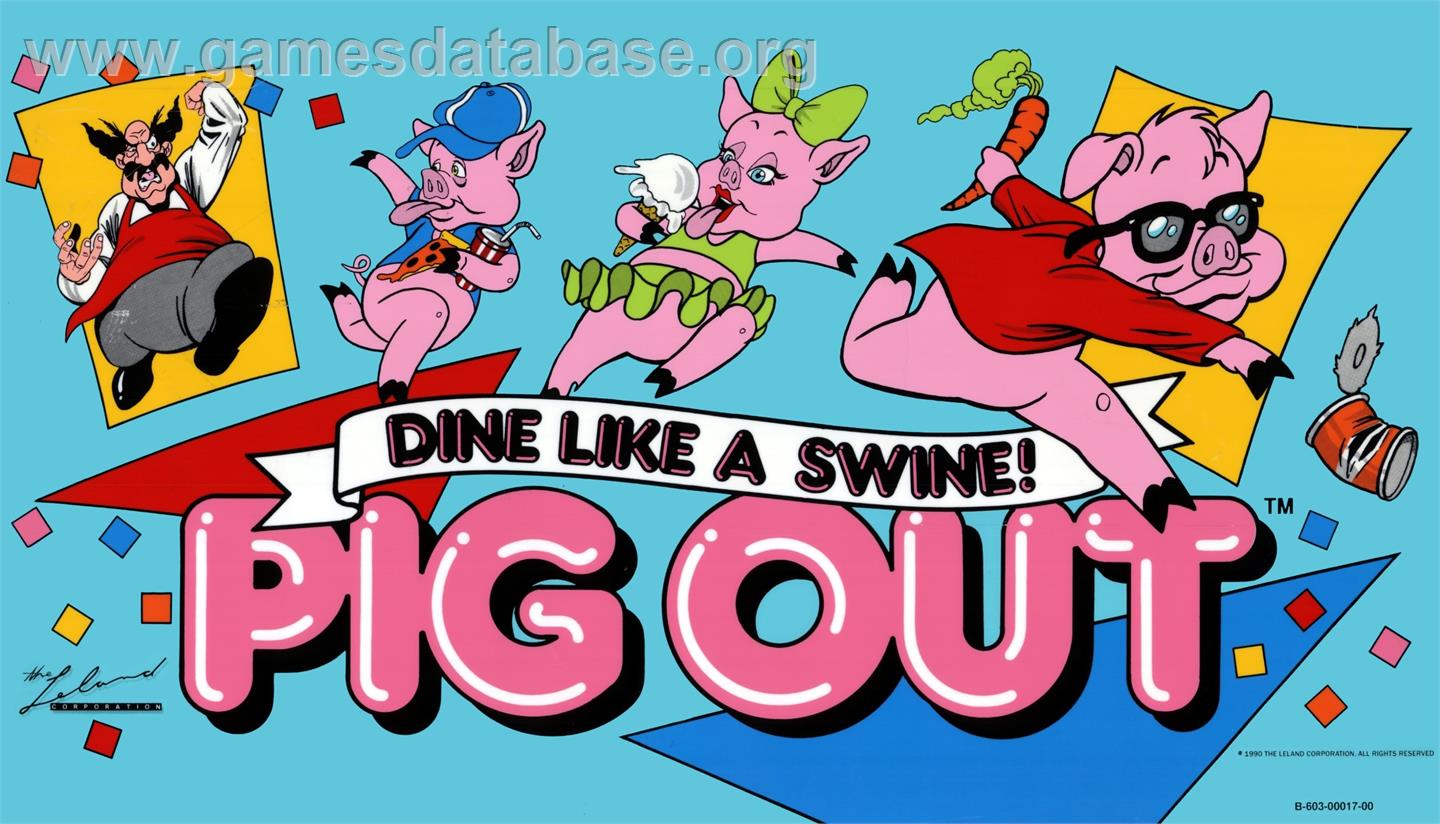 Pig Out: Dine Like a Swine! - Arcade - Artwork - Marquee