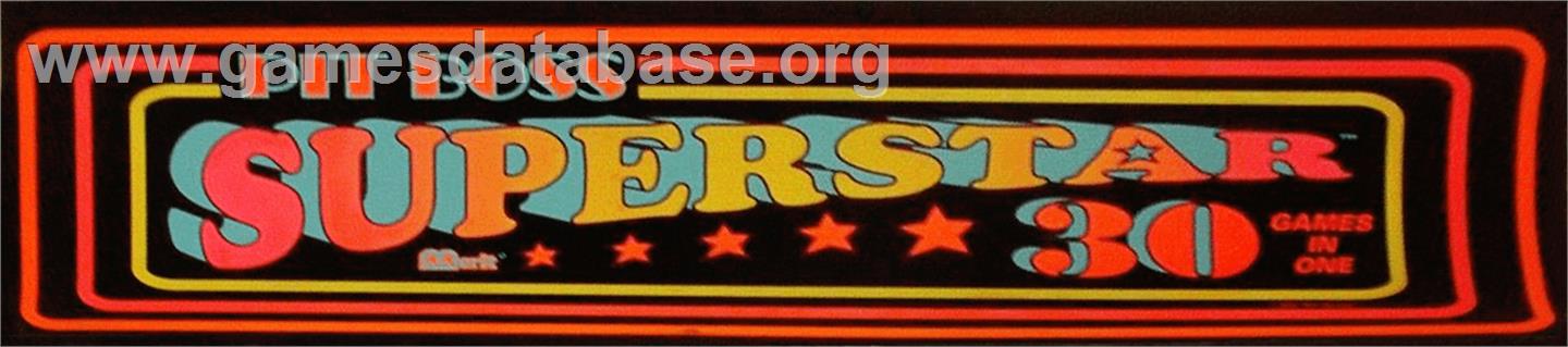 Pit Boss Superstar - Arcade - Artwork - Marquee