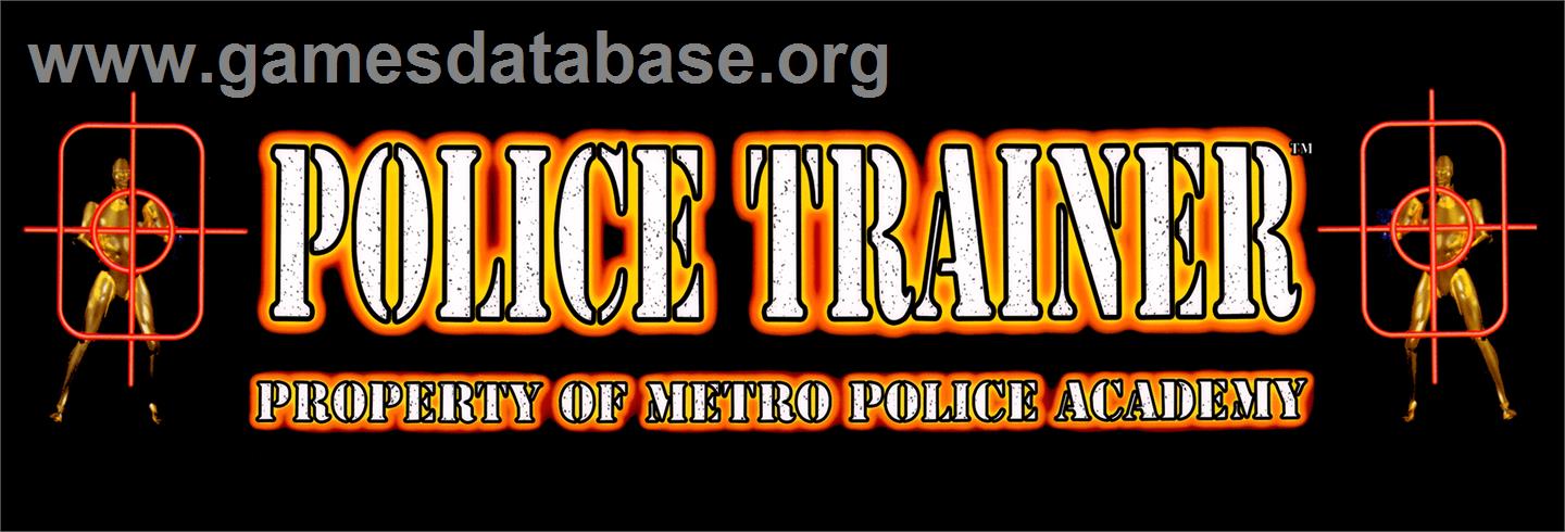 Police Trainer - Arcade - Artwork - Marquee