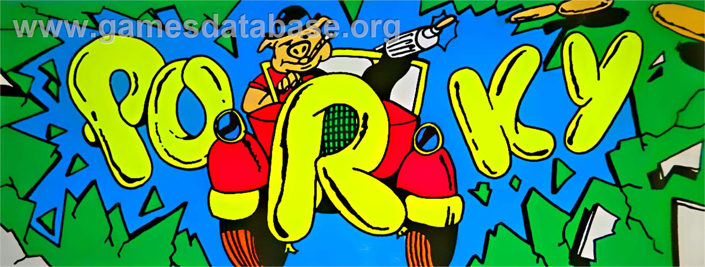 Porky - Arcade - Artwork - Marquee