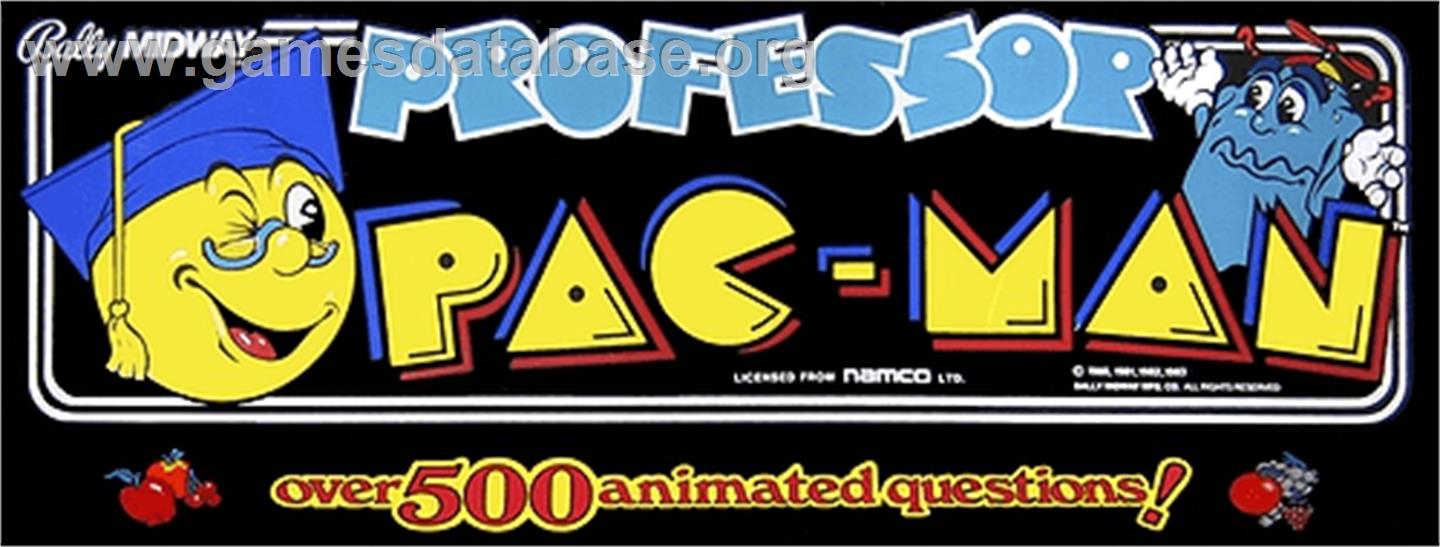 Professor Pac-Man - Arcade - Artwork - Marquee