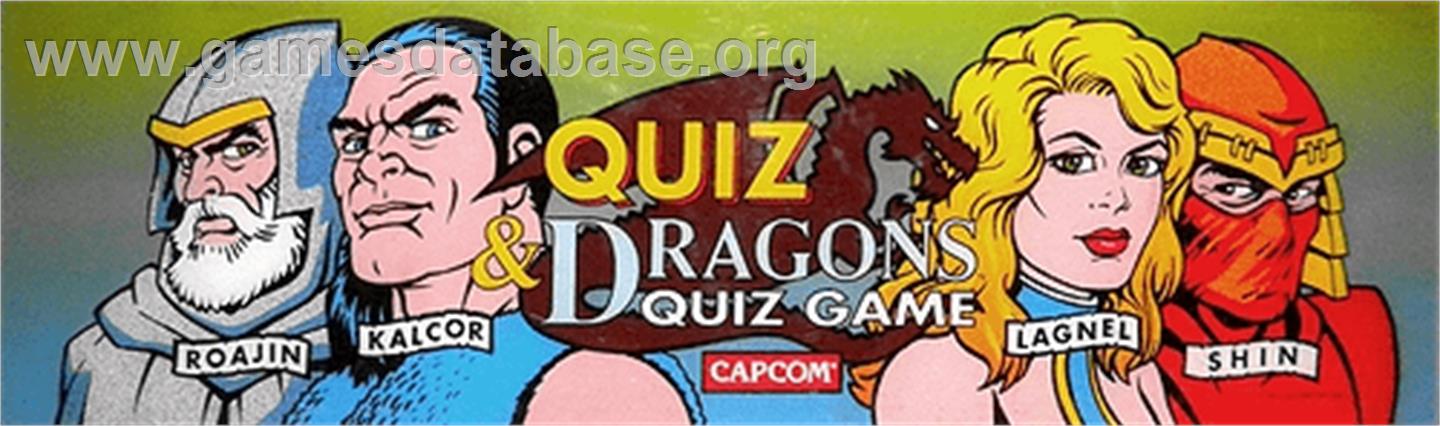Quiz & Dragons: Capcom Quiz Game - Arcade - Artwork - Marquee