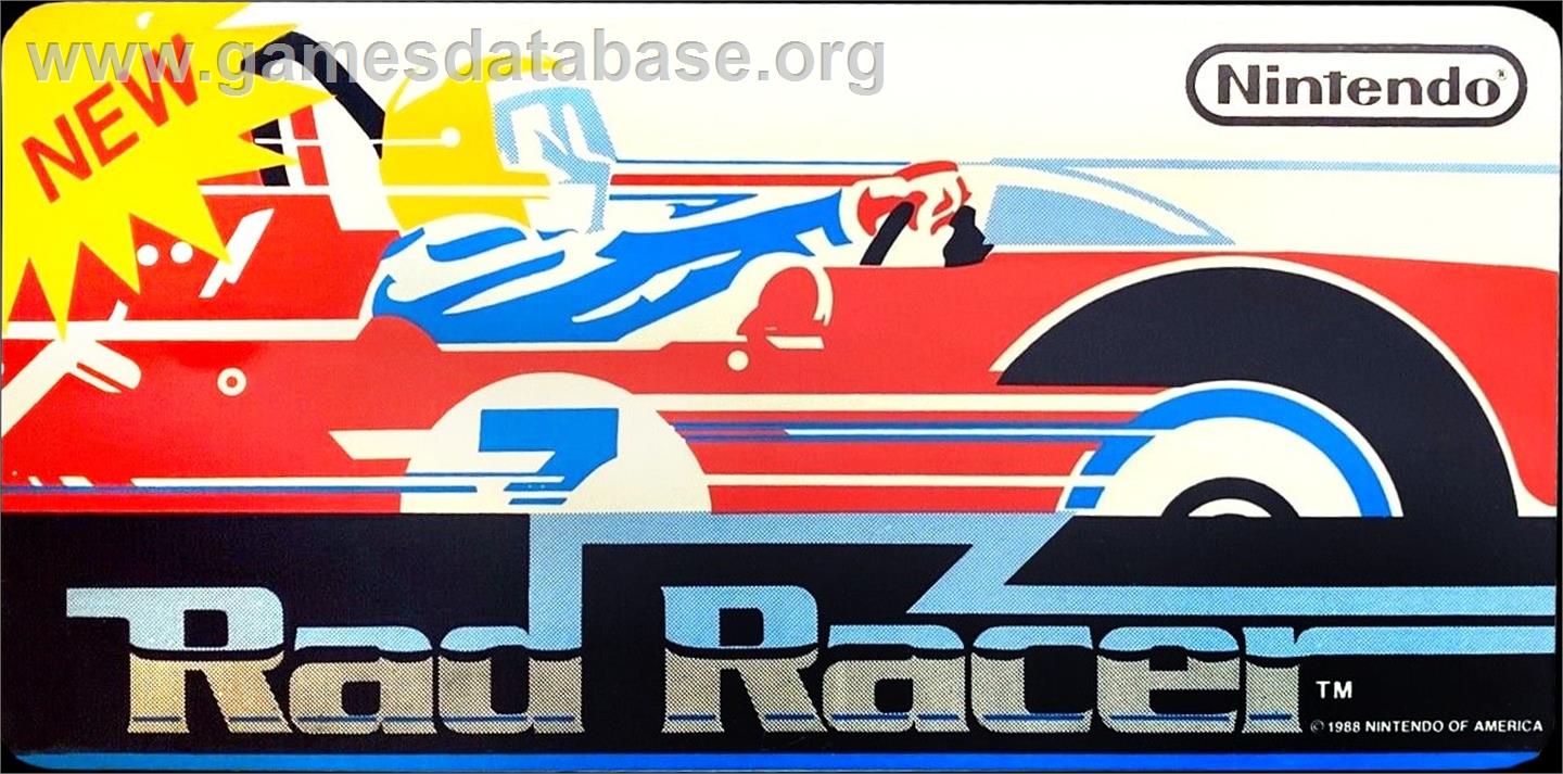 Rad Racer - Arcade - Artwork - Marquee