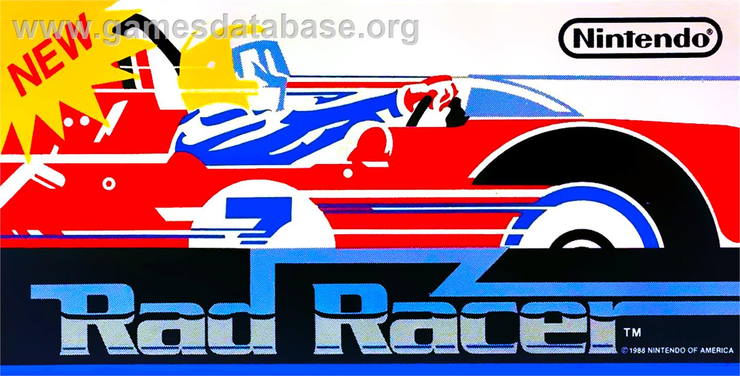 Rad Racer - Arcade - Artwork - Marquee
