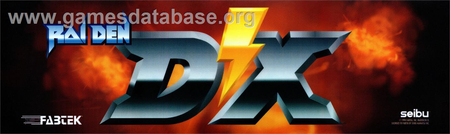 Raiden DX - Arcade - Artwork - Marquee