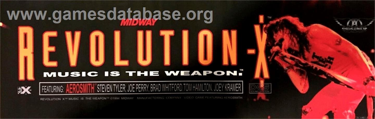 Revolution X - Arcade - Artwork - Marquee