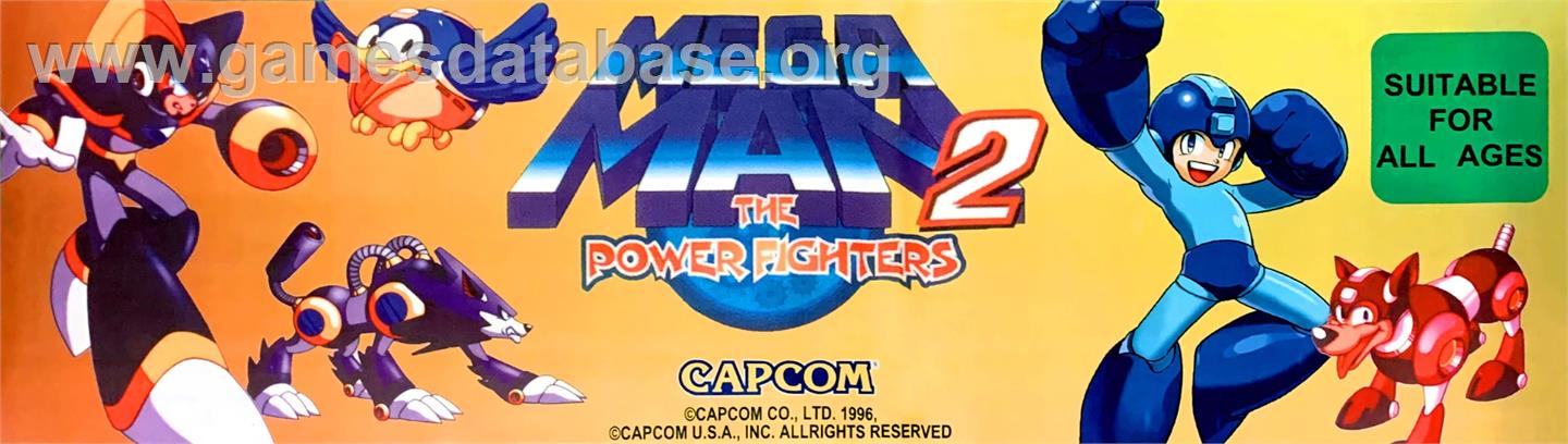 Rockman 2: The Power Fighters - Arcade - Artwork - Marquee