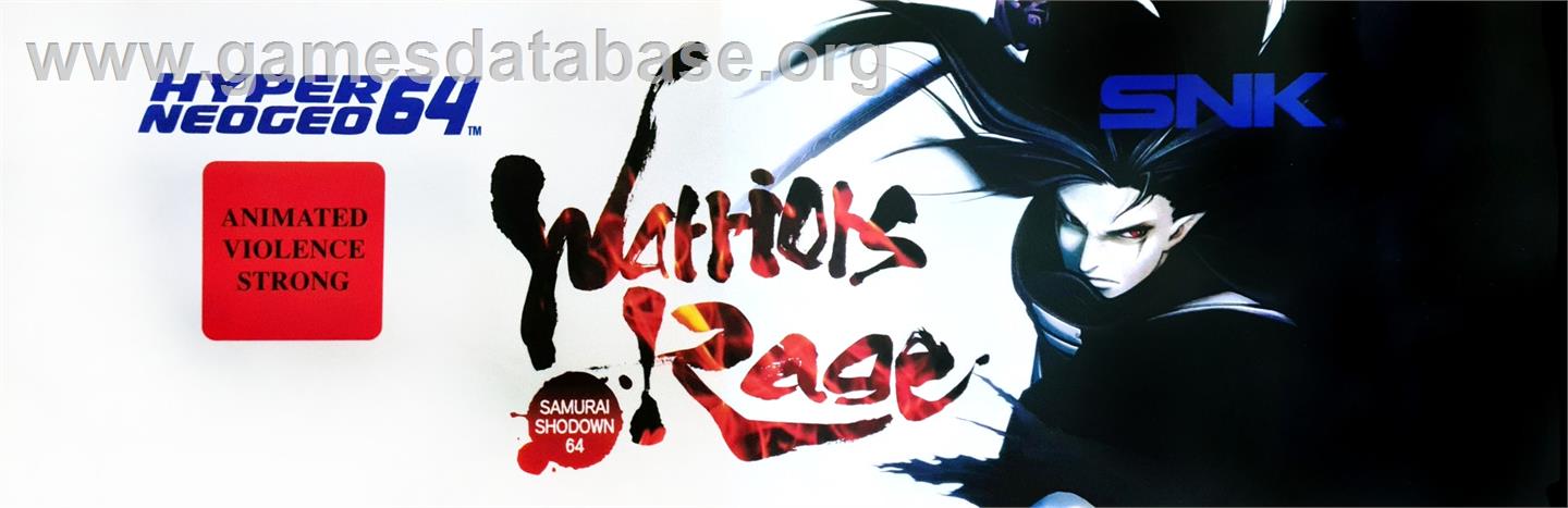 Samurai Shodown 64: Warriors Rage / Samurai Spirits 2: Asura Zanmaden - Arcade - Artwork - Marquee