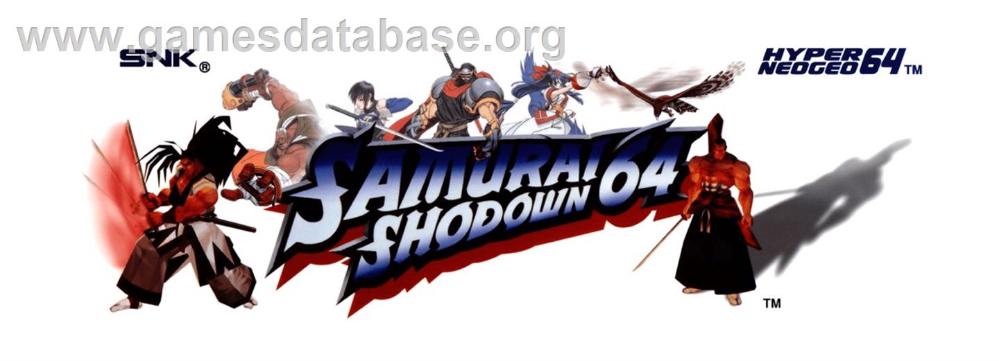 Samurai Shodown 64 / Samurai Spirits 64 - Arcade - Artwork - Marquee