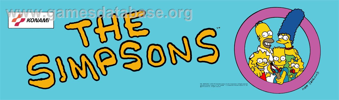 Simpsons, The - Arcade - Artwork - Marquee