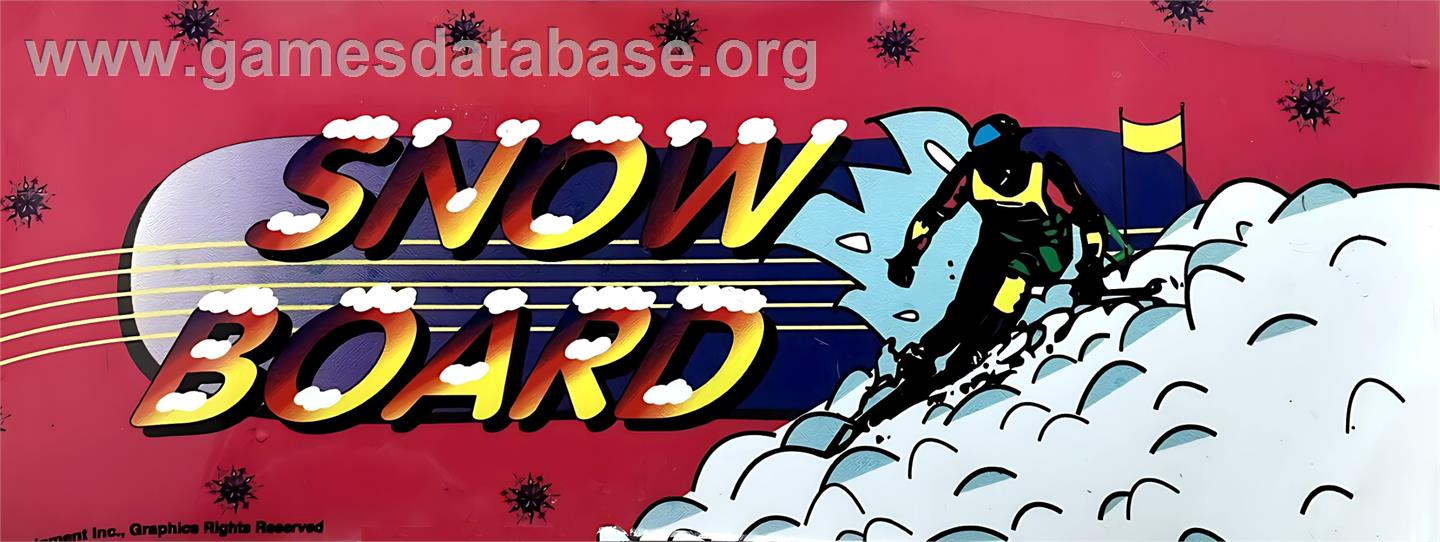 Snow Board Championship - Arcade - Artwork - Marquee
