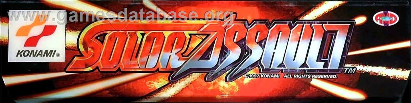 Solar Assault Revised - Arcade - Artwork - Marquee