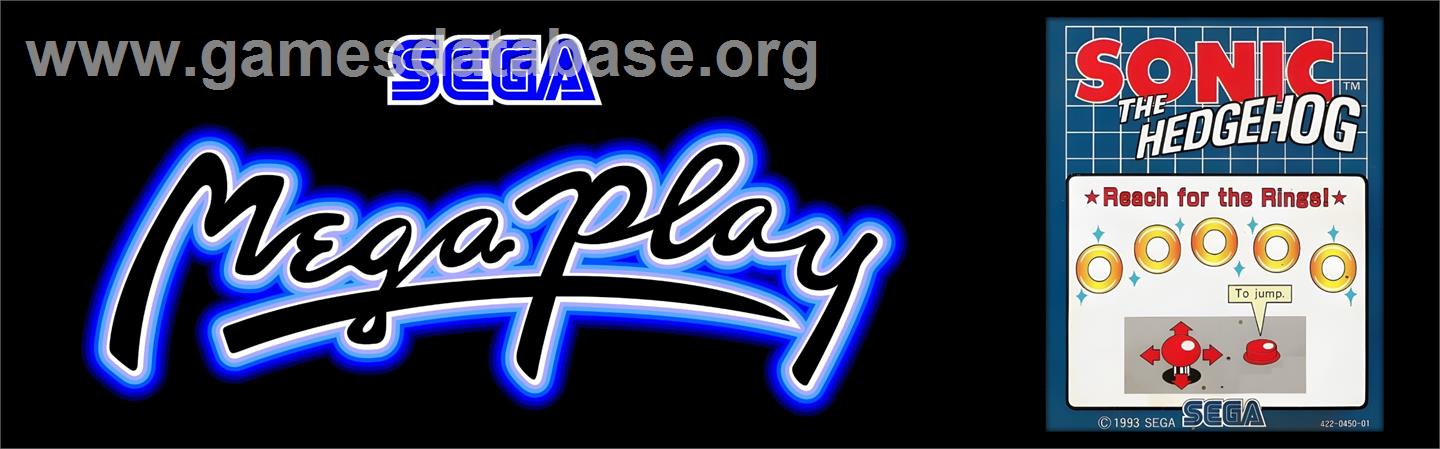 Sonic The Hedgehog - Arcade - Artwork - Marquee