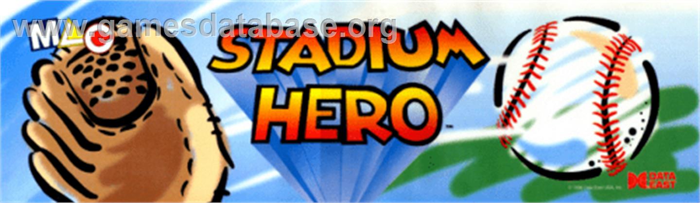 Stadium Hero - Arcade - Artwork - Marquee
