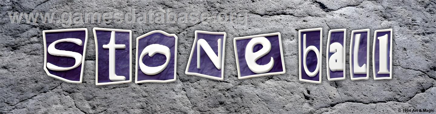 Stone Ball - Arcade - Artwork - Marquee