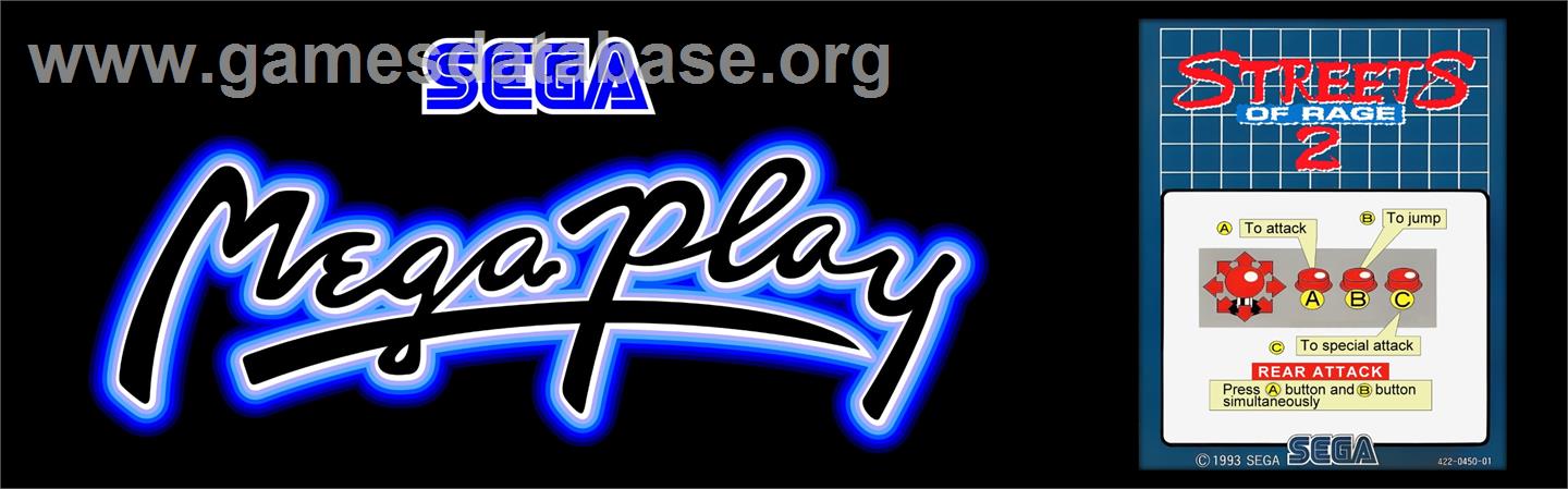 Streets of Rage II - Arcade - Artwork - Marquee
