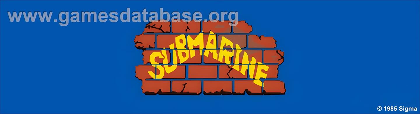 Submarine - Arcade - Artwork - Marquee