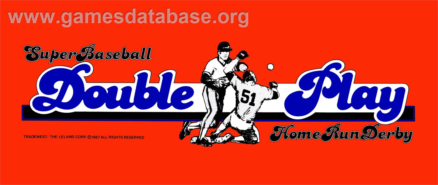 Super Baseball Double Play Home Run Derby - Arcade - Artwork - Marquee