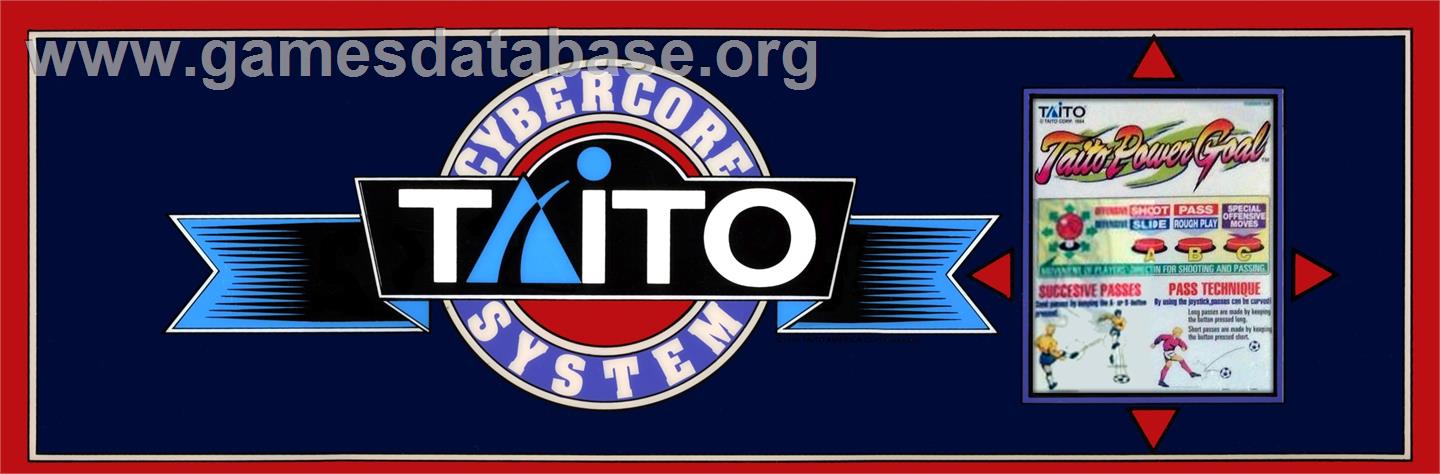 Taito Power Goal - Arcade - Artwork - Marquee