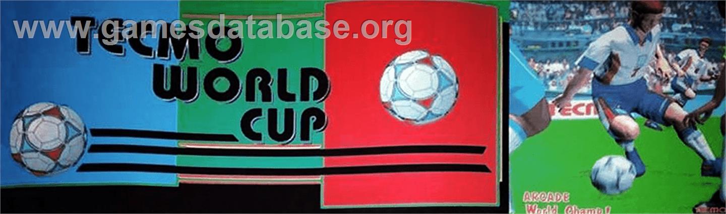 Tecmo World Cup '98 - Arcade - Artwork - Marquee