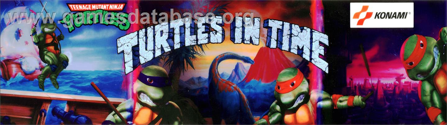 Teenage Mutant Hero Turtles - Turtles in Time - Arcade - Artwork - Marquee
