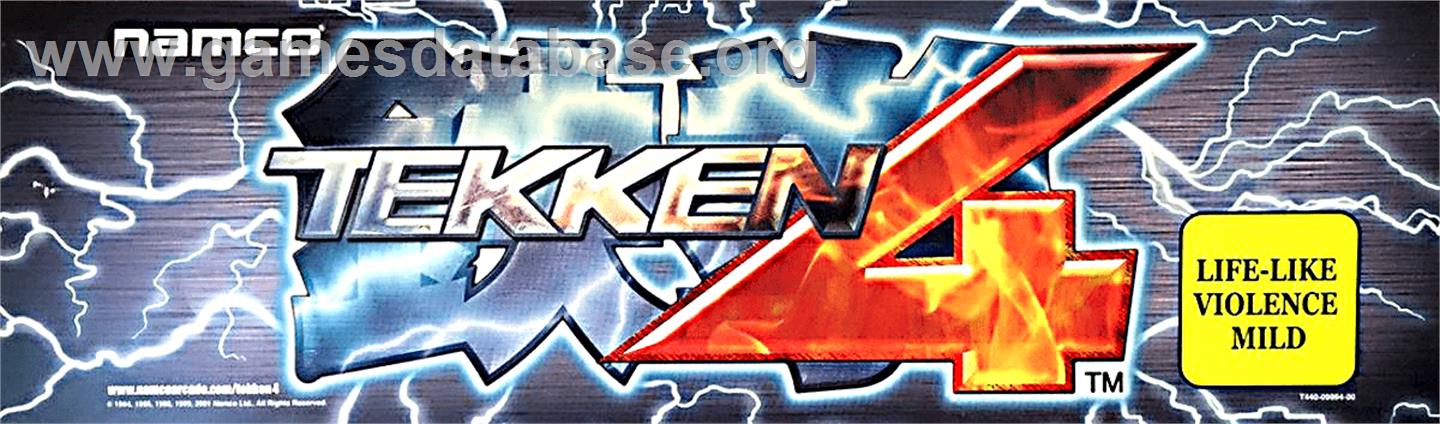 Tekken 4 - Arcade - Artwork - Marquee
