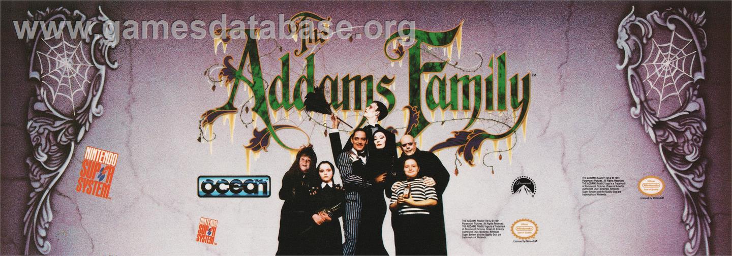 The Addams Family - Arcade - Artwork - Marquee