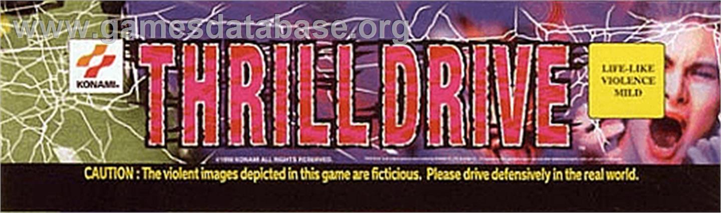 Thrill Drive - Arcade - Artwork - Marquee