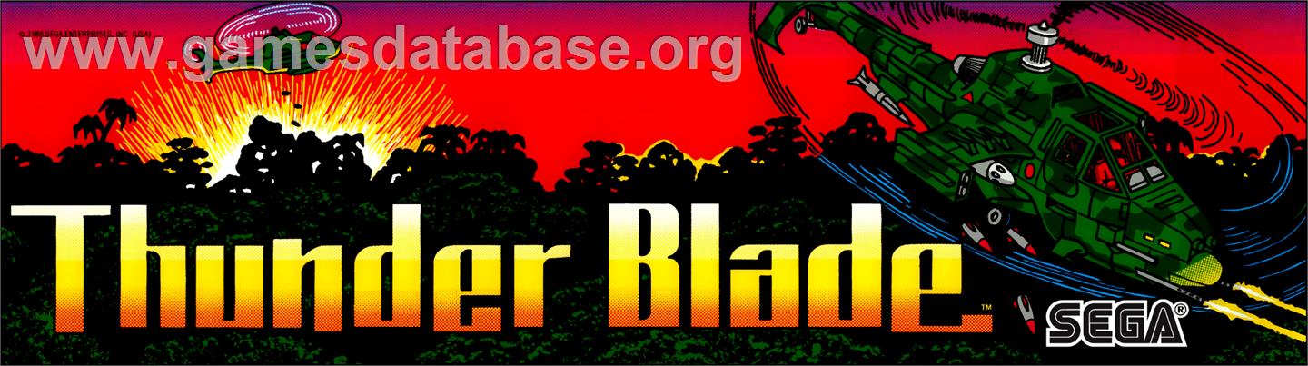 Thunder Blade - Arcade - Artwork - Marquee