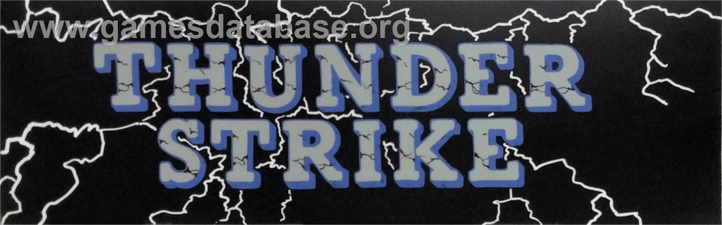 Thunder Strike - Arcade - Artwork - Marquee