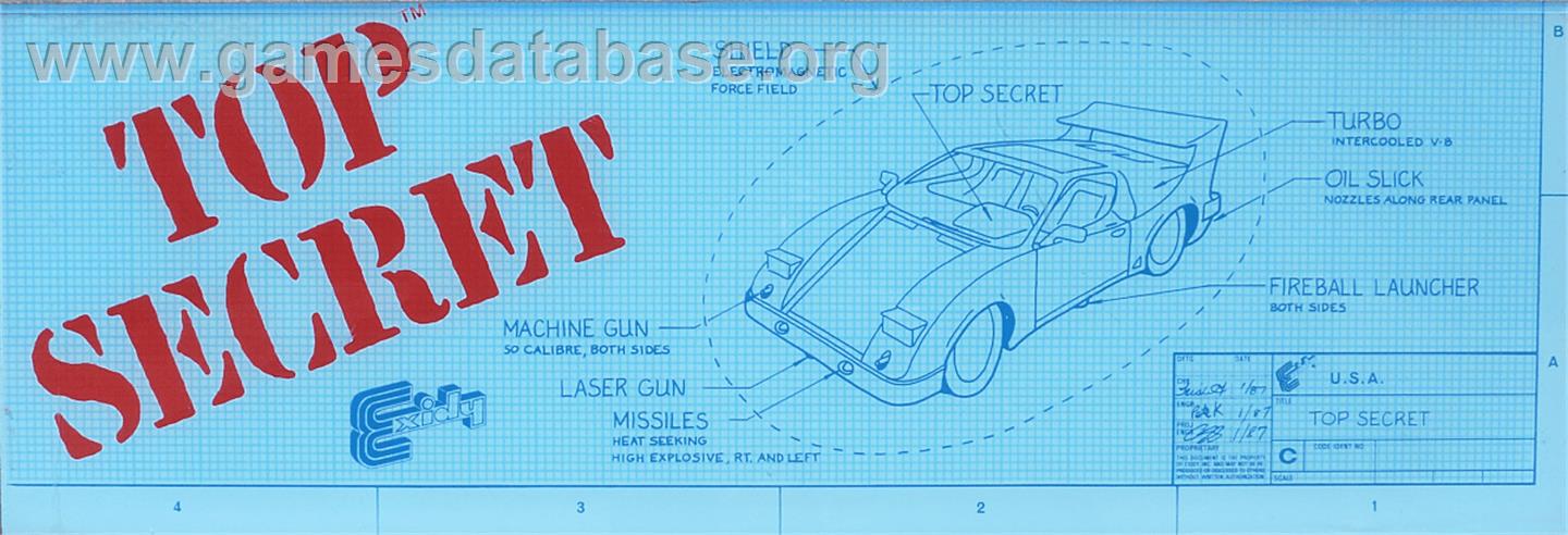 Top Secret - Arcade - Artwork - Marquee