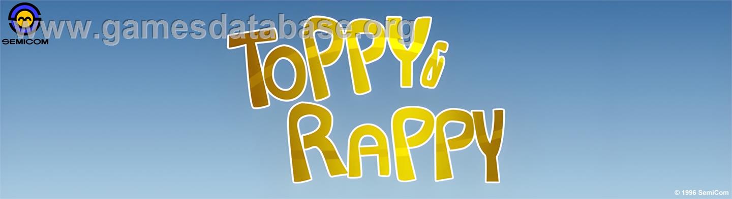 Toppy & Rappy - Arcade - Artwork - Marquee
