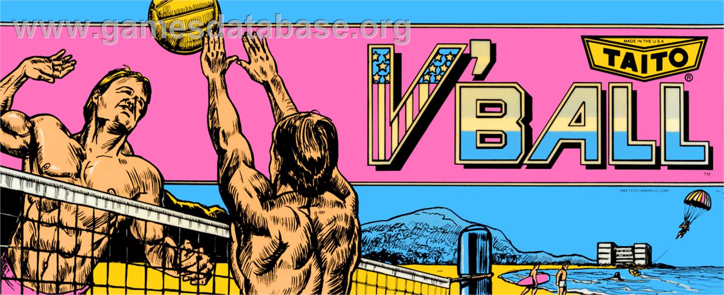 U.S. Championship V'ball - Arcade - Artwork - Marquee