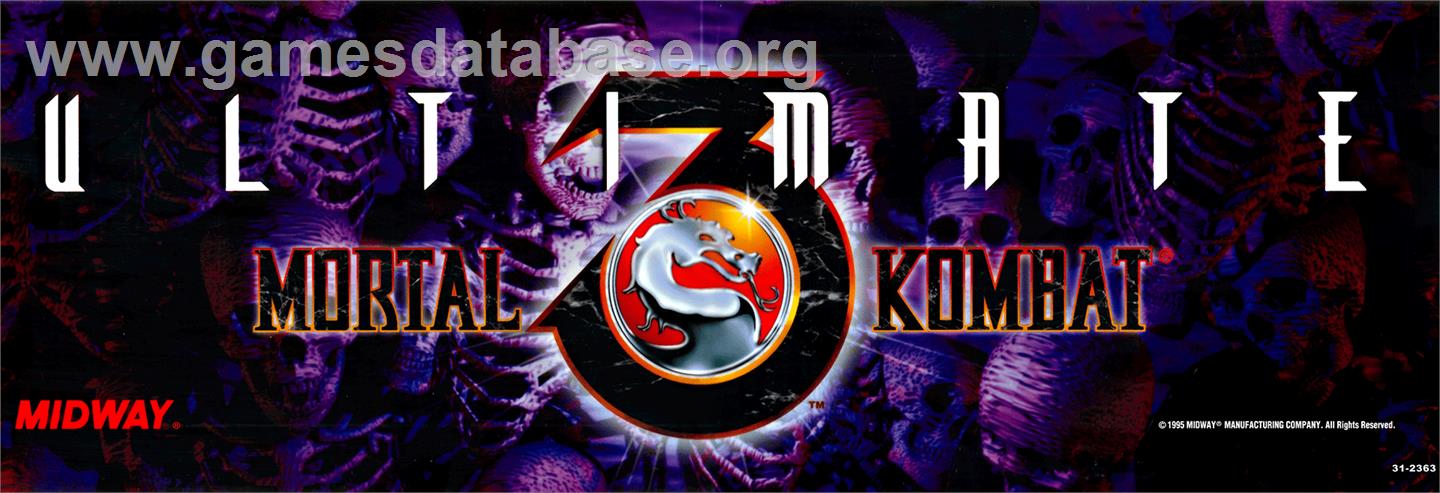 Ultimate Mortal Kombat 3 - Arcade - Artwork - Marquee