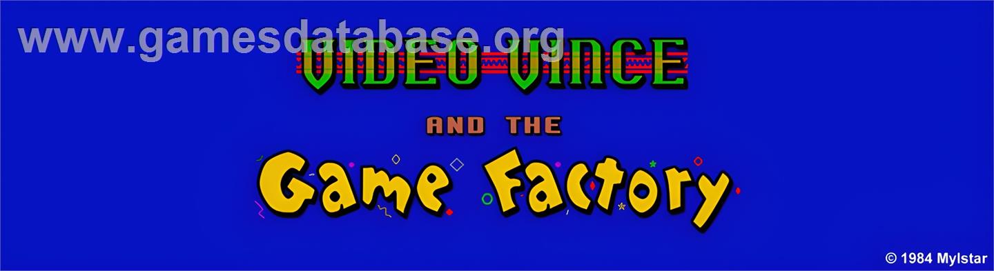 Video Vince and the Game Factory - Arcade - Artwork - Marquee