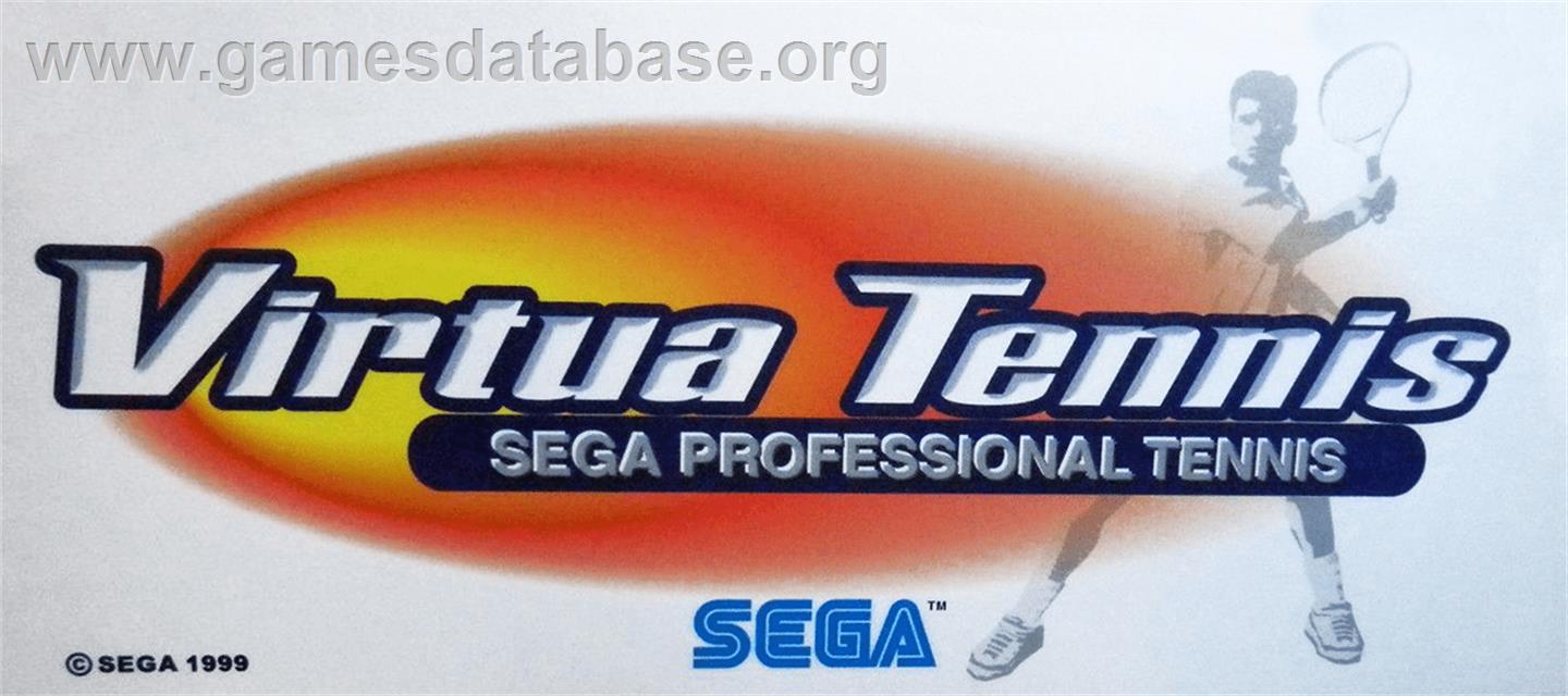 Virtua Tennis - Arcade - Artwork - Marquee