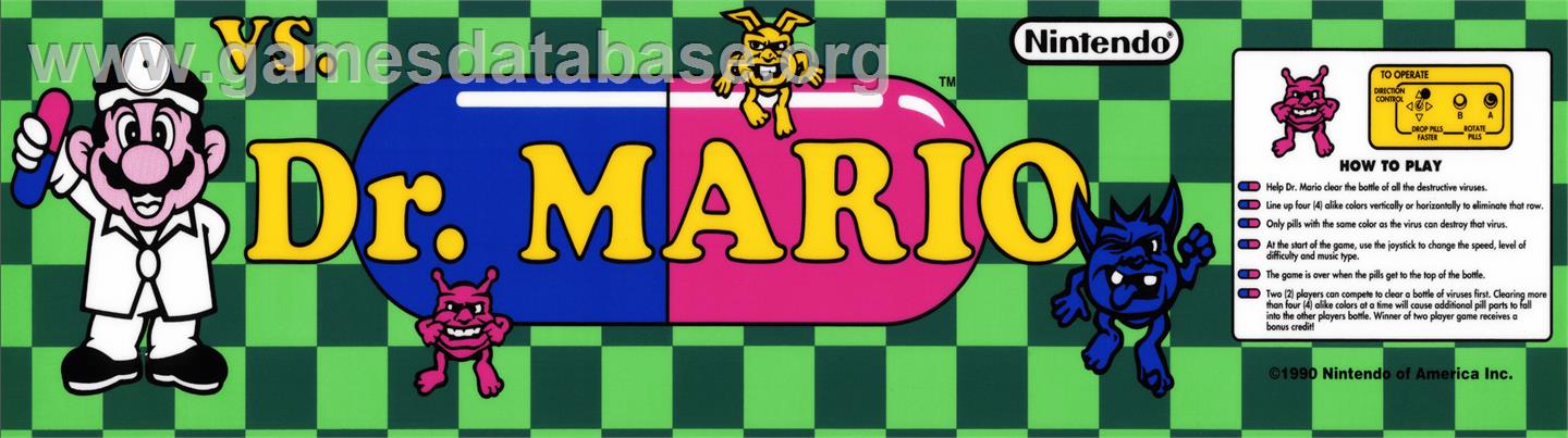 Vs. Dr. Mario - Arcade - Artwork - Marquee